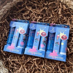 Kids Blue Lip Gloss + Lip Balm Duo - 2 Pack